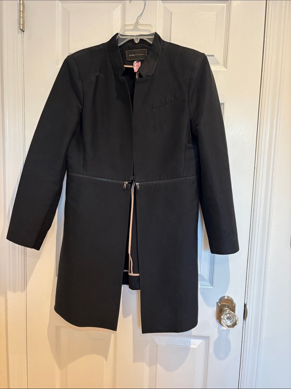BCBGMAXAZRIA  Black Mid LengthTrench Coat
